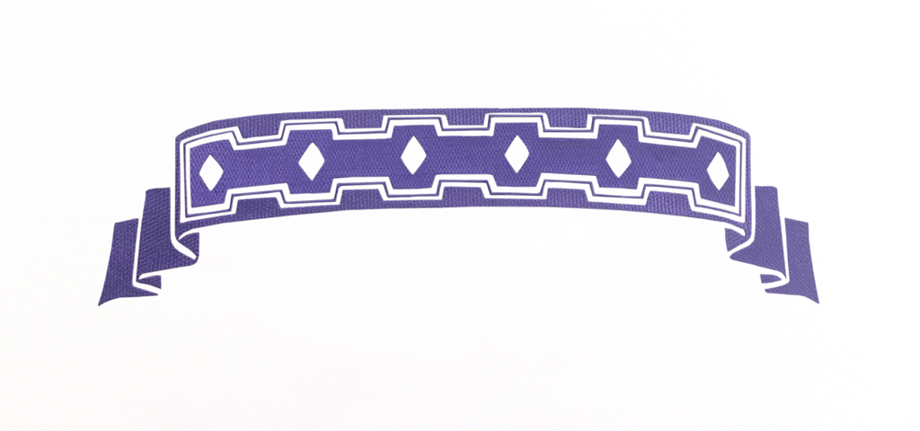 P MC 001 PR WT Oneida Purple White Faux